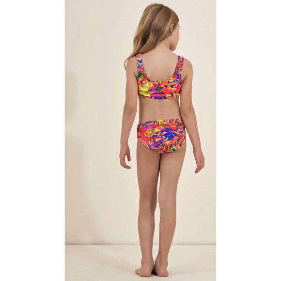 NEW MAAJI amazonas iceland girls bikini set in pink/multi - Picture 3 of 3